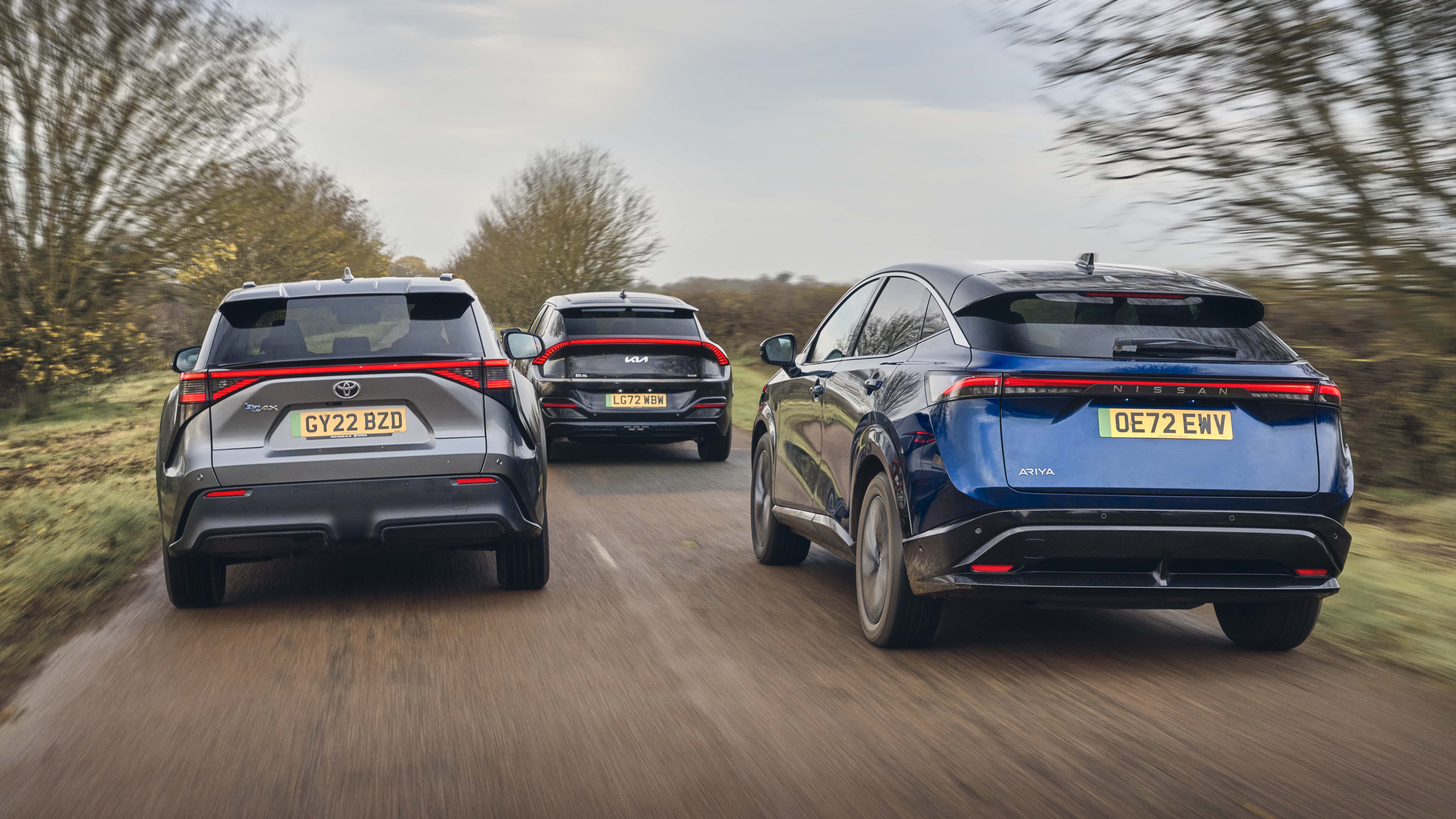 The big electric family car test Kia EV6 vs Nissan Ariya vs